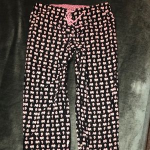 Vera Bradley Elephant Print Pajama Pants M